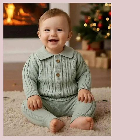 Костюм вязаный детский (62-74) 260106-L1205