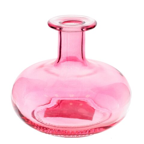 Ваза стеклянная (Высота 11 см) - Розовый - купить