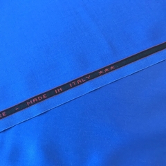 Мерный лоскут 1,1 м костюмно-плательная ткань цвет васильковый 3226