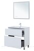 Aquanet 345679 Тумба с раковиной Алвита new 80 (Flat) напольная 2 ящ. цв. белый матовый (345679)