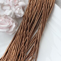 Гематин гематит, цилиндрические бусины, 3*2 мм, шоколад, 1 нить, ГМ091