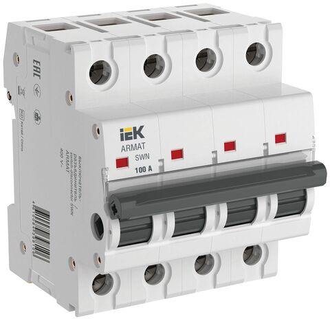 ARMAT Выключатель-разъединитель SWN 4P 100А IEK