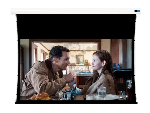 Экран для проектора S'OK SCPSMT-360x200FG-ED90 163 " 16:9 настенно-потолочный, моторизованный с боковым натяжением, белый, ED90 см