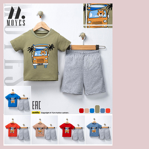 Костюм хлопок детский м (68-92) 260408-RT2027