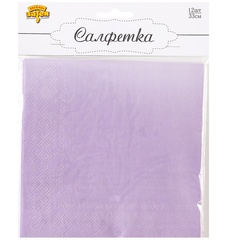 Салфетка Пастель лаванда 33см 12шт