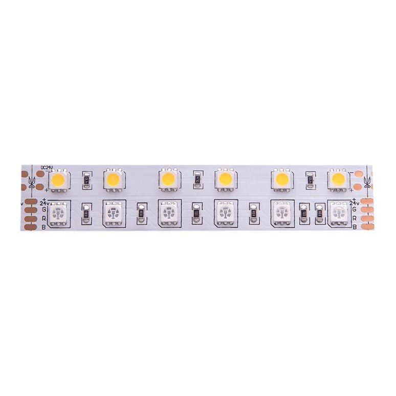 Светодиодная лента SWG 28,8W/m 120LED/m 5050SMD RGB/ теплый белый 5M 901044