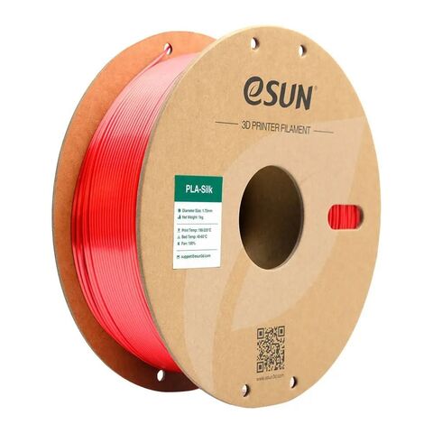 Пластик для 3D-печати eSUN PLA-Silk, 1,75 мм, 1 кг, красный, PLA-SK175R1Y1