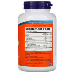 Now Foods, Ультра омега-3, 180 мягких желатиновых капсул