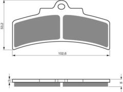 Тормозные колодки дисковые 123 S3