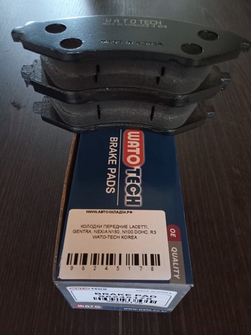 КОЛОДКИ ПЕРЕДНИЕ LACETTI, GENTRA, NEXIA N150, N100 DOHC, R3 WATO-TECH KOREA