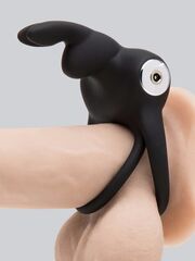 Черное эрекционное виброкольцо Happy Rabbit Cock Ring - 