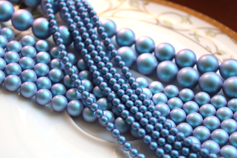 Жемчуг 3 мм Сваровски Iridescent Light Blue Pearl