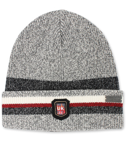 Серая шапка с отворотом Trestelle