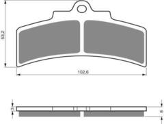 Тормозные колодки дисковые 123 S3