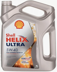 Моторное масло SHELL Helix Ultra 5W-40 SP Синтетическое 4 л