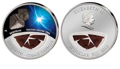 10 долларов Метеорит Бренхам - США 1882 г. 2012 г. Фиджи Proof