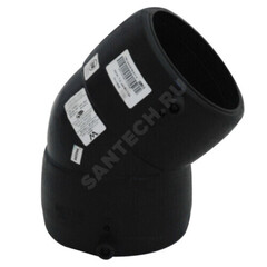 Отвод электросварной ПЭ100 Дн 110х45гр Ру16 SDR11 Type A TEGA 1819184