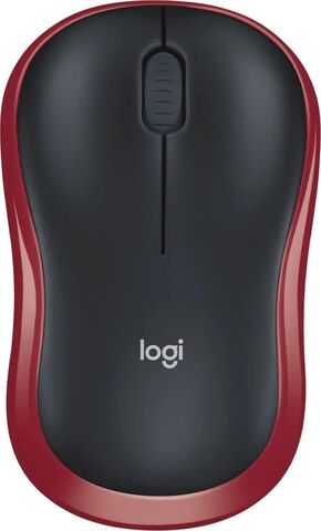 Мышь Logitech беспроводная M185, красный