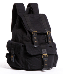 Винтажный рюкзак из ткани Virginland 55 Black