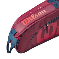 Теннисная сумка Wilson Junior 3 PK Racket Bag - red/infrared