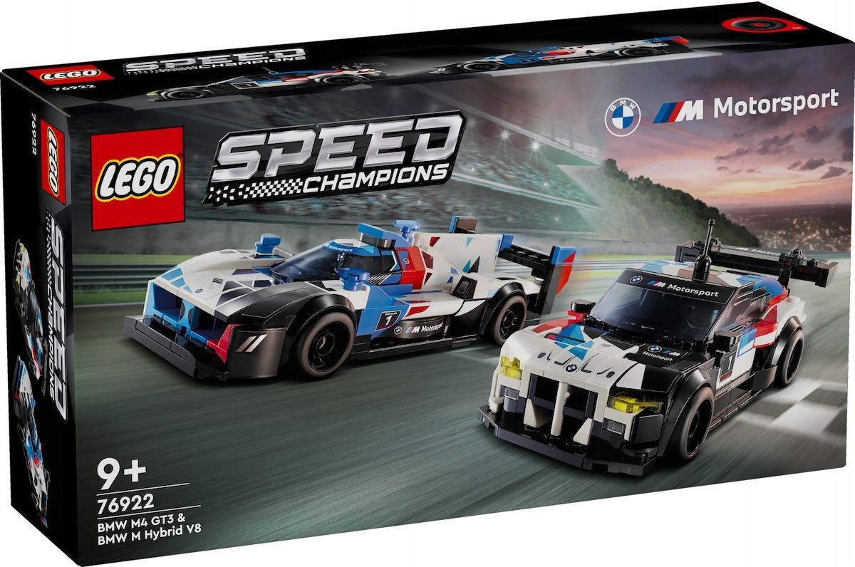 Конструктор LEGO Speed Champions - Гоночные автомобили BMW M4 GT3 и BMW M  Hybrid V8 - Лего 76922 купить в Москве | Доставка по России.