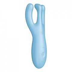 Клиторальный вибростимулятор Satisfyer Threesome 4 Connect App голубой