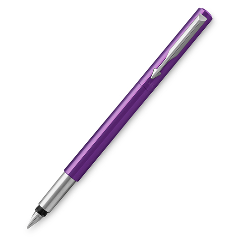 Ручка перьевая Parker Vector Standard F01, Purple CT, M (2025594)