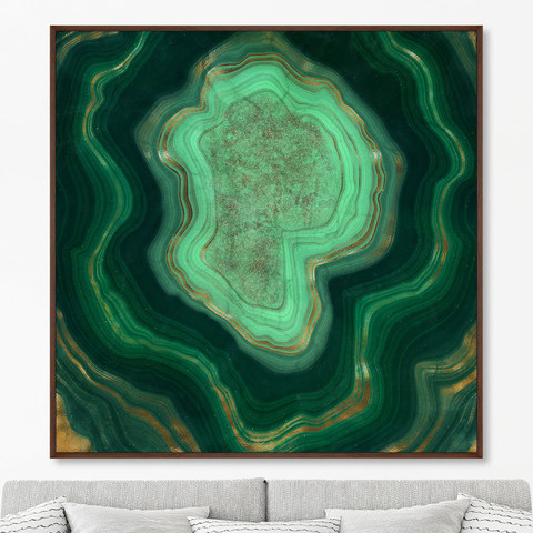 CatJello Graphics - Репродукция картины на холсте Malachite, the beauty of stone, 2021г.