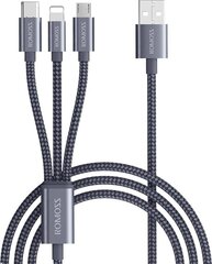 Кабель Romoss 3в1 Lightning+Micro-USB+Type-C CB25A