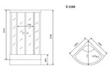 Timo Comfort T-8800 Clean Glass душевая кабина (100*100*220), шт