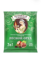 Растворимый кофе Петровская слобода 3 в 1 Лесной орех , в пакетиках , 25 уп., 500 г.