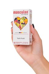 Презервативы Masculan Ultra 1 Tutti-Frutti с фруктовым ароматом - 10 шт. - 