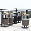 Стол пластиковый мини-бар Tagliamento Nova Cool Bar, белый, тортора