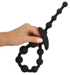 Черные анальные бусы Anal beads - 50 см. - 