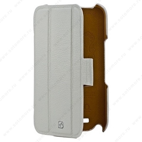 Чехол-книжка HOCO для Samsung Galaxy Note 2 N7100 - HOCO Real Leather case White