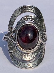 Гранат 961 (кольцо из серебра)