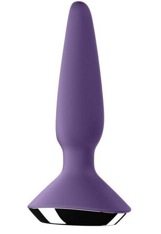 Фиолетовая анальная пробка с вибрацией Satisfyer Plug-ilicious 1 - 13,5 см. - Satisfyer 4003221