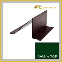 Планка снегозадержателя 20*95*90*30мм 0.45мм RALL 6005- Зеленый мох 2м