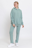 Утепленный спортивный костюм для беременных и кормящих 16083 мятный