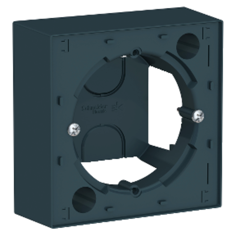 Коробка для наружного монтажа. Цвет Изумруд. Schneider Electric AtlasDesign. ATN000800