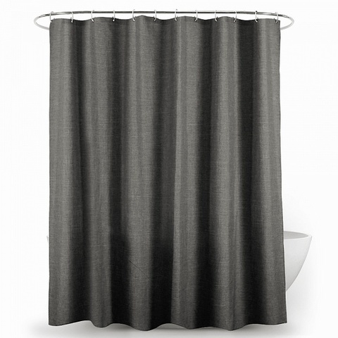Шторка для ванной 200х240 Carnation Home Fashions Linen Grey