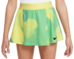 Детская юбка Nike Court Dri-Fit Victory Flouncy Printed Skirt - light citron/light citron/b