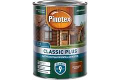 Пропитка декоративная для защиты древесины Pinotex Classic Plus 3 в 1 красное дерево 0,9 л.