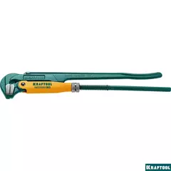 KRAFTOOL PANZER-90, №2, 1.5?, 440 мм, трубный ключ с прямыми губками (2734-15)