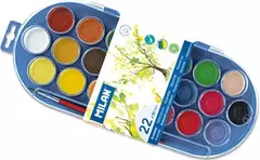 Akvarel boya \ Акварельные краски  SET OF 22 WATERCOLOUR TABLETS Ø 30mm