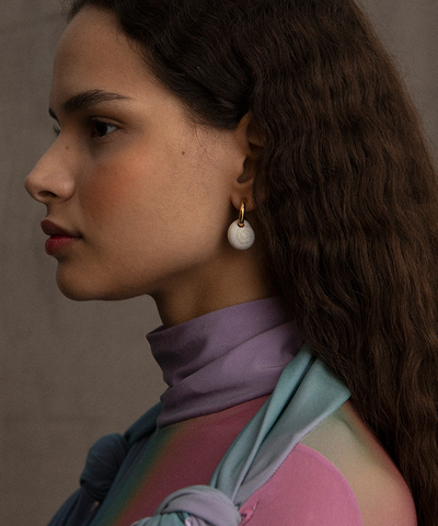 Моносерьга SNAIL MINI HOOP