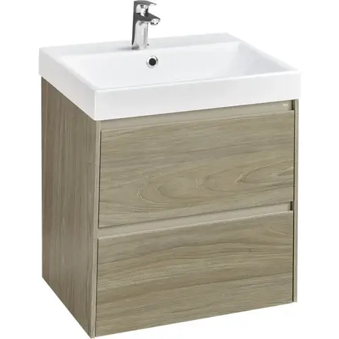 Roca A857613511 Roca   A857613511 Ona Тумба под умывальник подвесная, 2 ящика, 585x450x565 мм, темный вяз