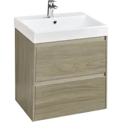 Roca A857613511 Roca   A857613511 Ona Тумба под умывальник подвесная, 2 ящика, 585x450x565 мм, темный вяз фото