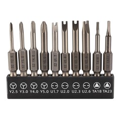 Набор бит SGS Spanner/Tri-Wing/TA S2 50мм 10шт 6350-10C