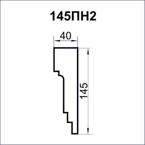 Наличник из пенопласта чертёж.